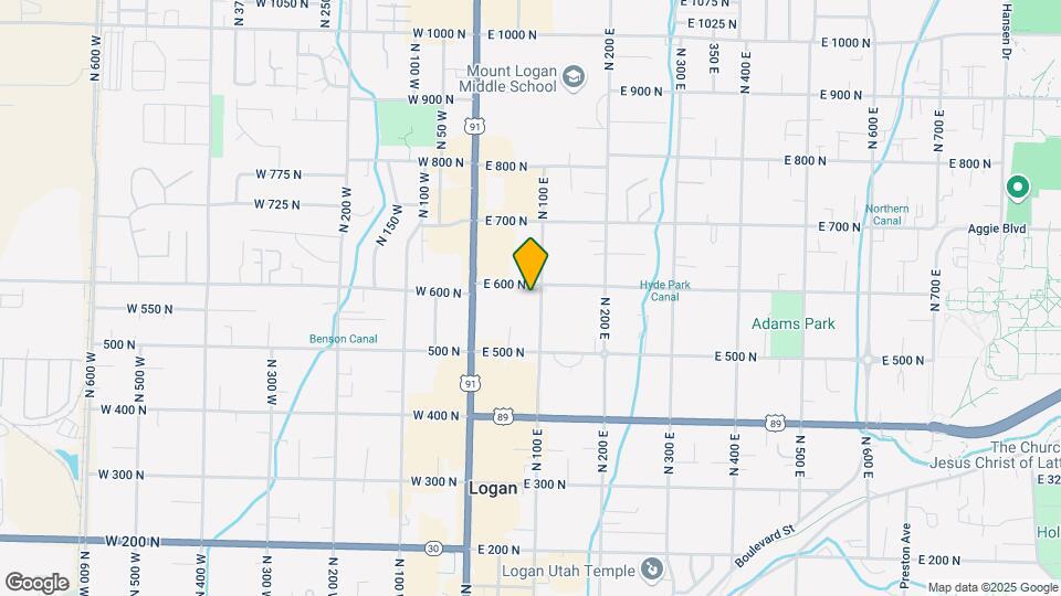 583 N 100 E Map and Location Details