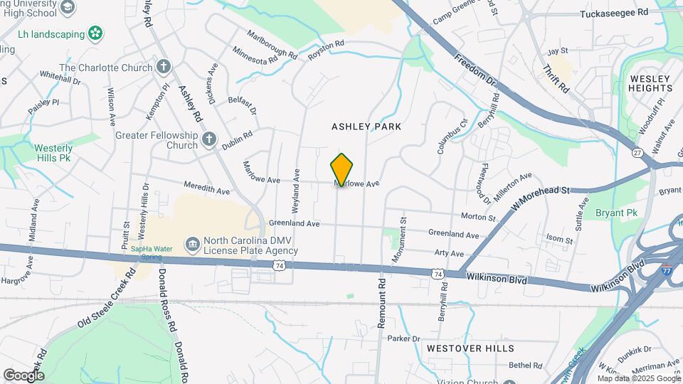 2111 Highland St Map and Location Details