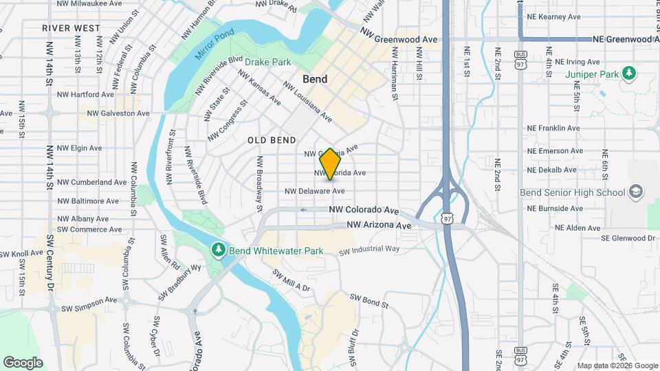 506 NW Delaware Ave Map and Location Details