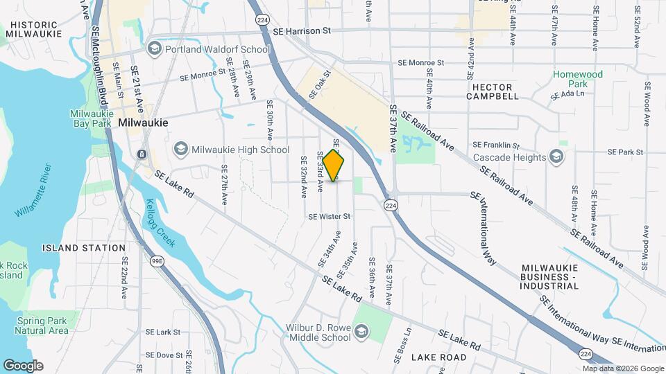 11501-11503 SE 34th Ave Map and Location Details