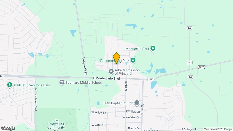 1708 Washington St Map and Location Details