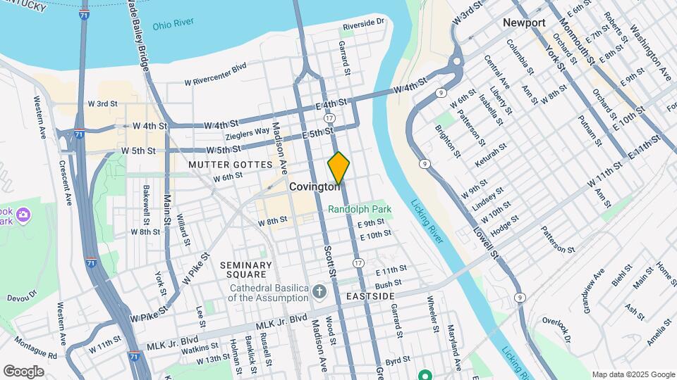 711 Greenup St, Unit 1 Mapa y Detalles de la Ubicación