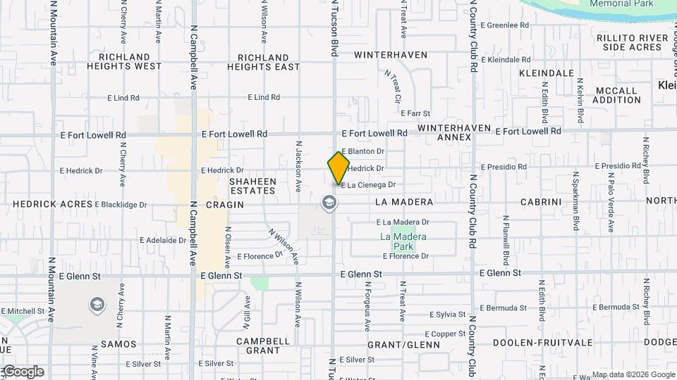 2502 E La Cienega Dr Mapa y Detalles de la Ubicación
