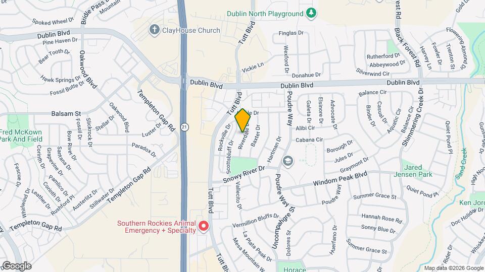 6276 Riverdale Dr Map and Location Details