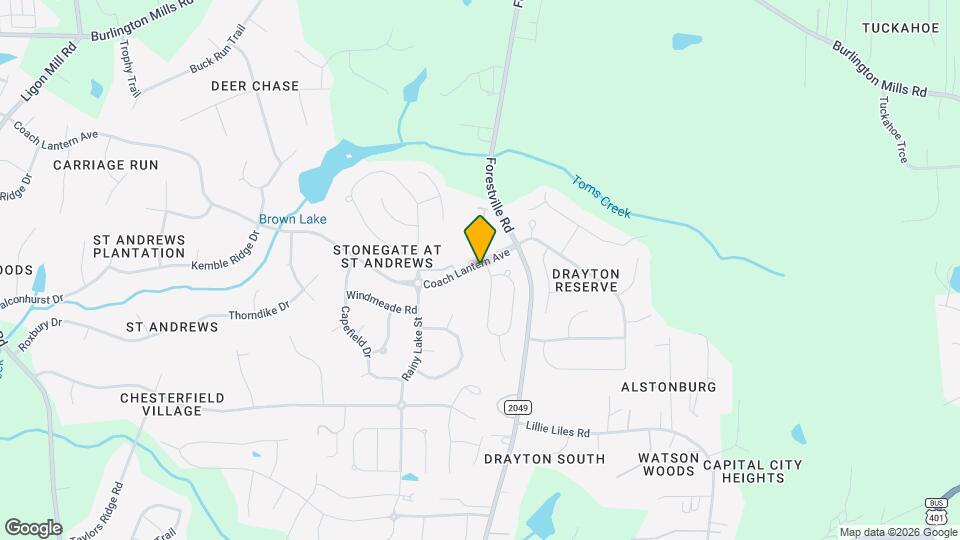 2304 Everstone Rd Map and Location Details