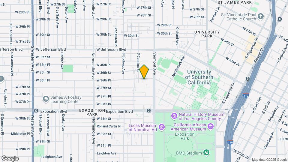 1140-1148 W. 36th Pl. Mapa y Detalles de la Ubicación