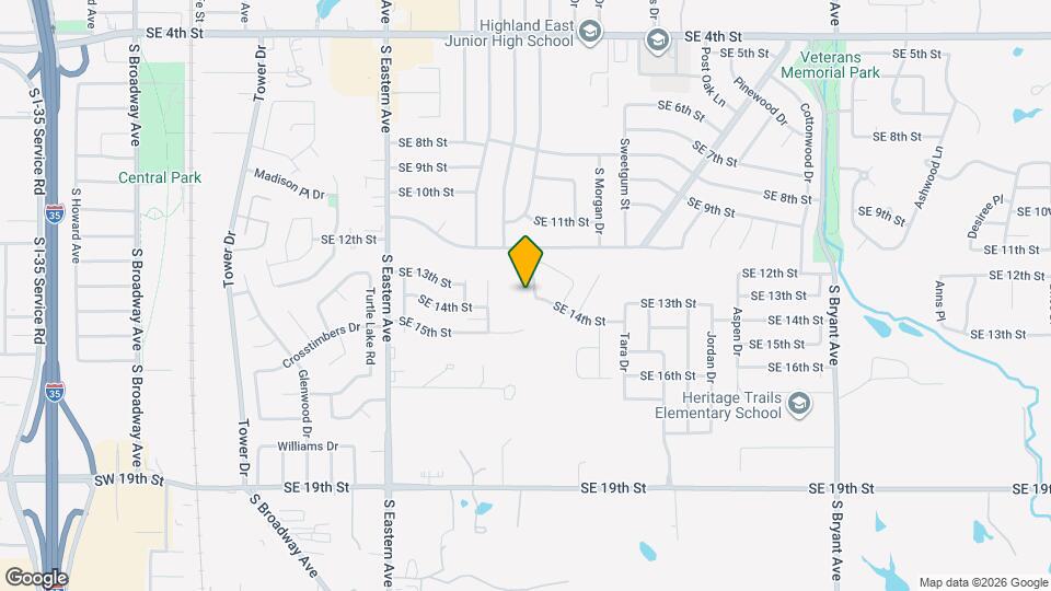 1405 S Avery Dr Map and Location Details