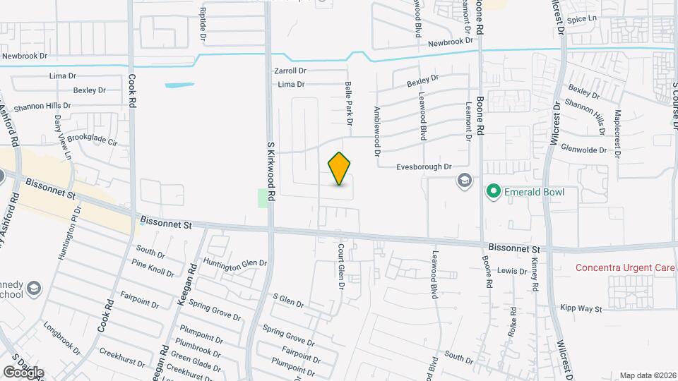 11611 Glenwolde Dr Map and Location Details