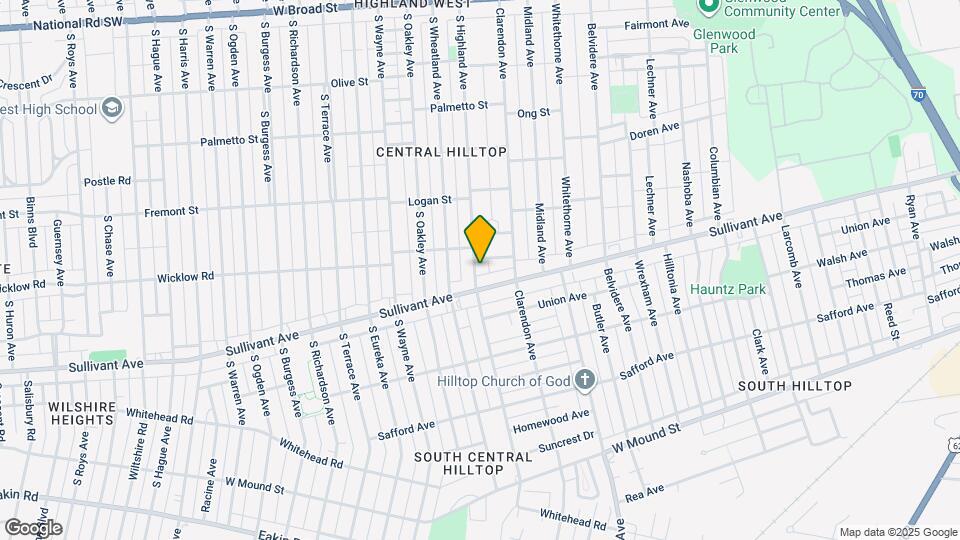 432 S Highland Ave Map and Location Details