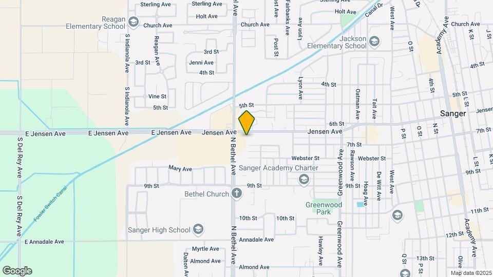 2535 Jensen Ave Map and Location Details