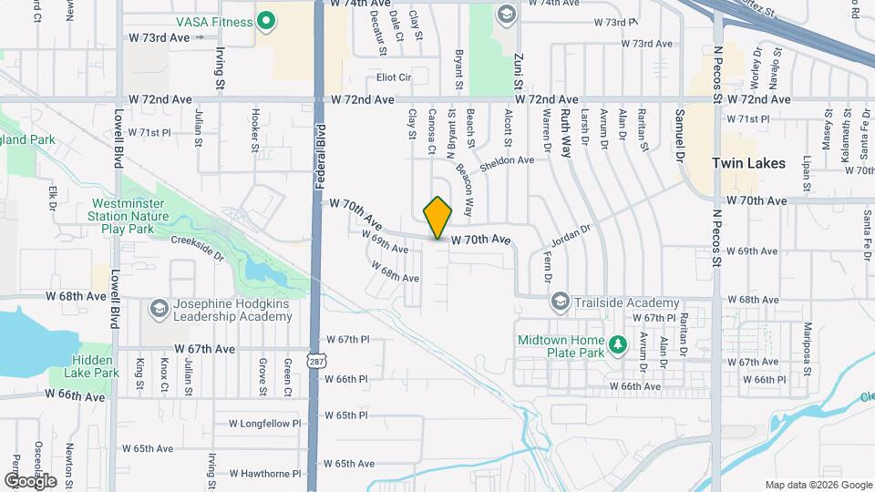 2677 W 69th Dr Map and Location Details