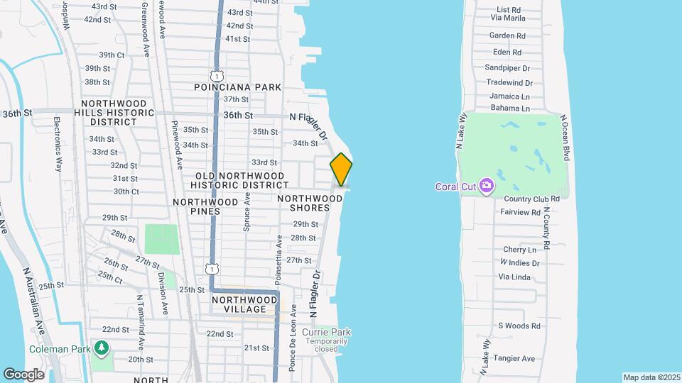 3208 N Flagler Dr Map and Location Details