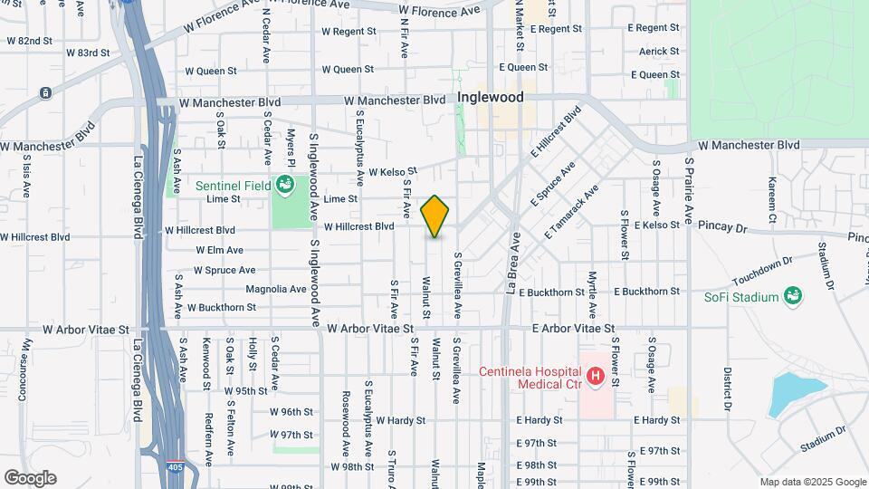 618 S Walnut Ave Map and Location Details