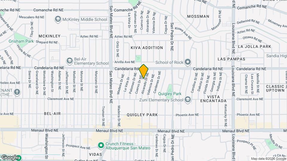 2913 Alvarado Dr NE Map and Location Details