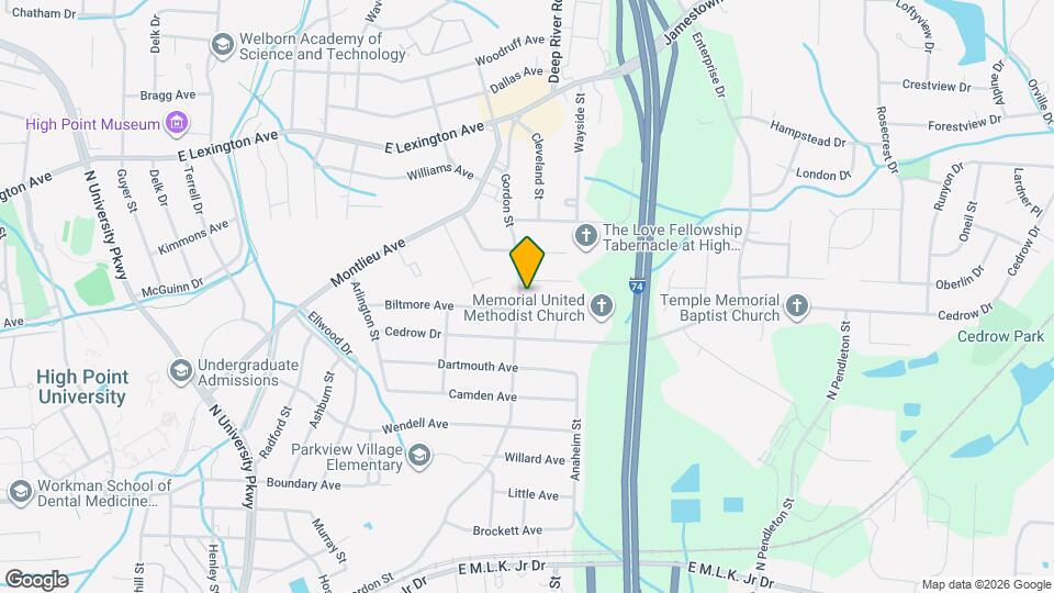 904 Gordon St Map and Location Details