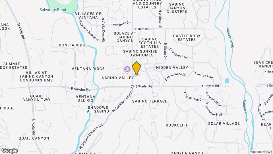 Cortland Sabino Canyon Map and Location Details