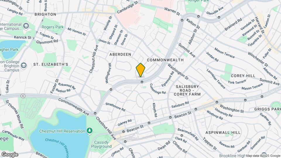 1693 Commonwealth Ave, Unit 18 Map and Location Details