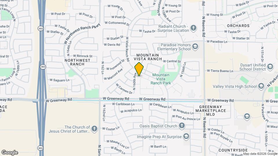 15618 N 159th Ln Mapa y Detalles de la Ubicación