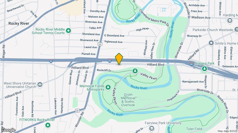 18953 Hilliard Blvd Map and Location Details