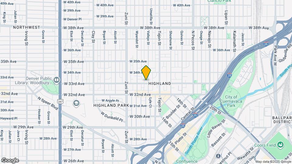 2207 W 33rd Ave Map and Location Details