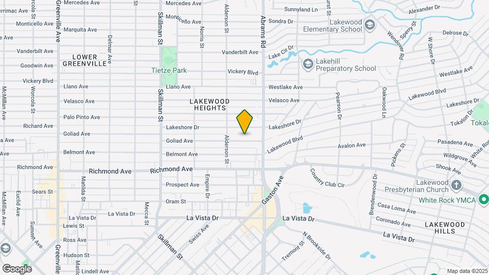 6333 Goliad Ave Map and Location Details