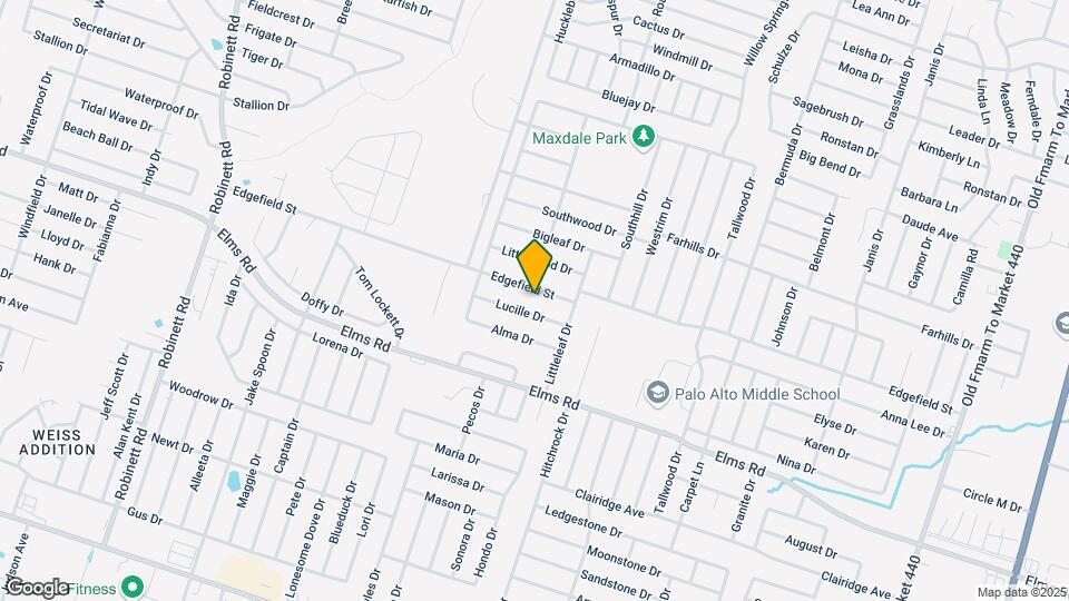 2700 Edgefield St Map and Location Details