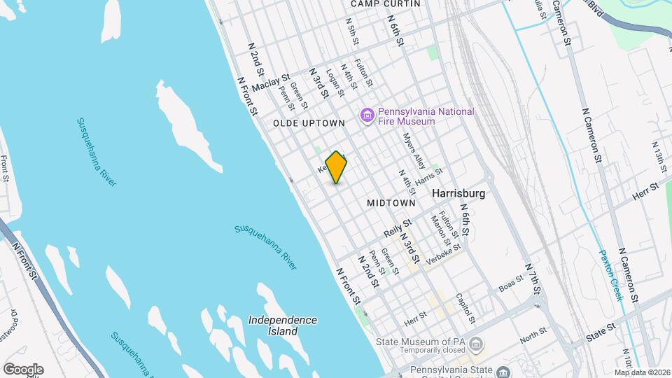 206 Hamilton St-Unit -Unit 4 - 3rd Floor Map and Location Details