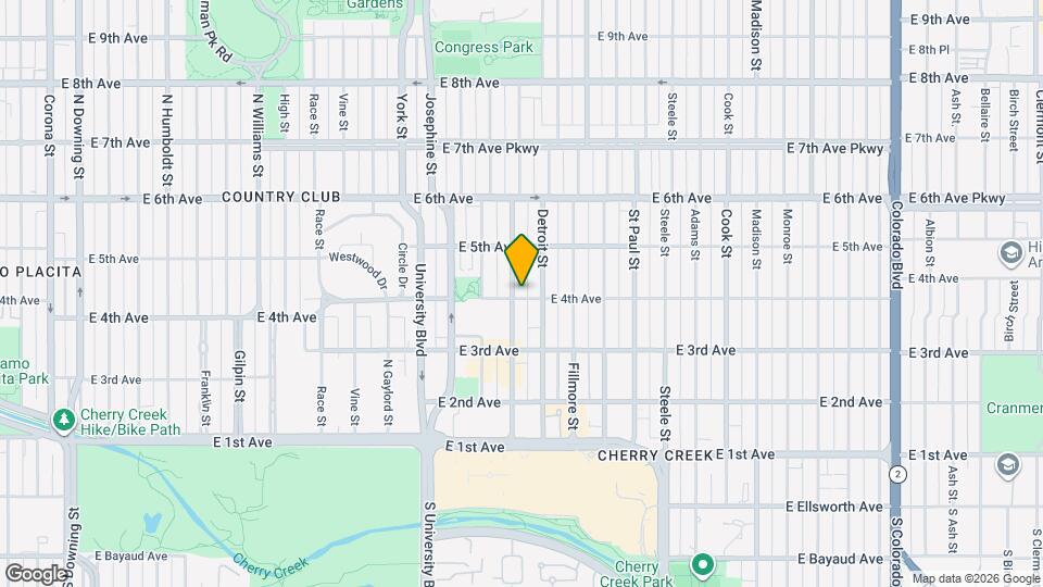 400 Clayton St Map and Location Details