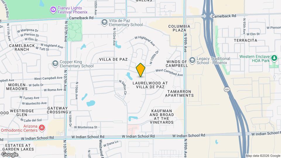 10115 W Sells Dr Map and Location Details