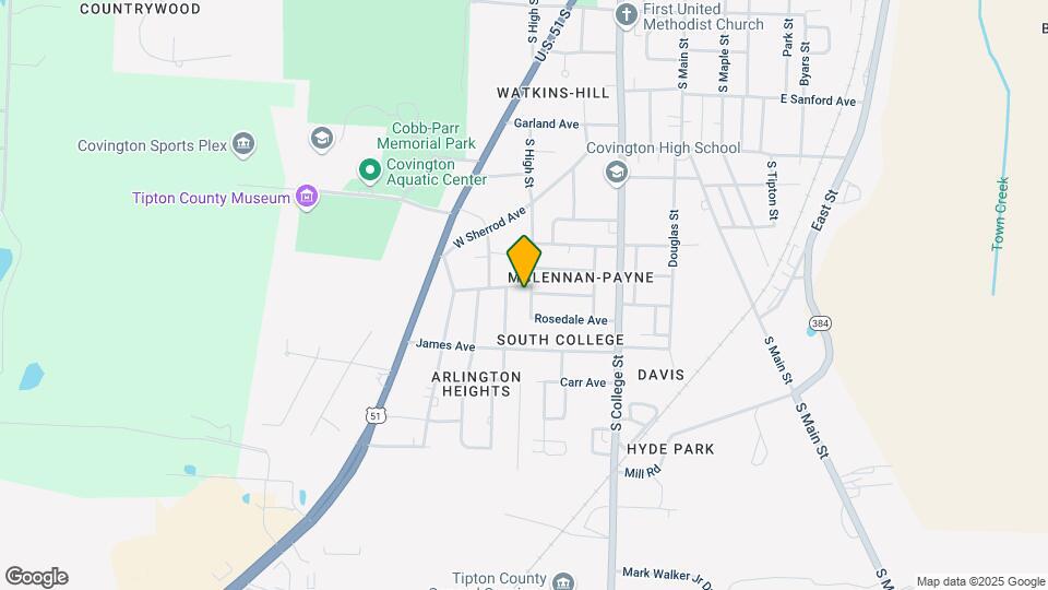 1219 Crestview St Map and Location Details