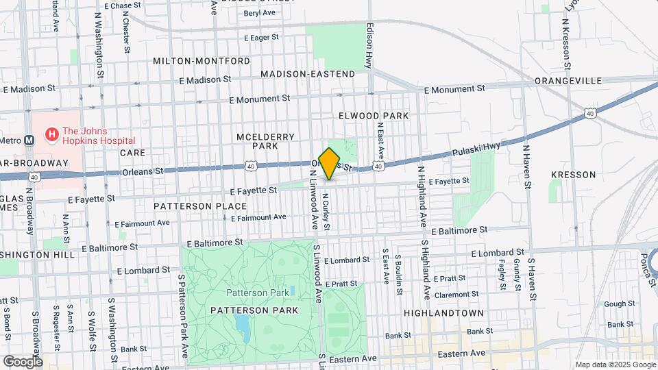 2926 E Fayette St, Unit 3rd Room Unit Map and Location Details