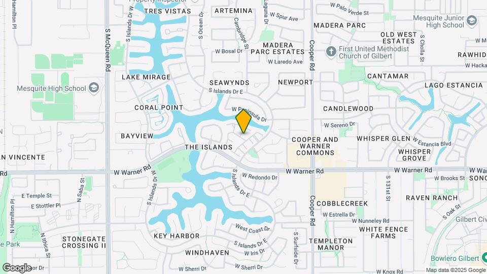 1118 W Windjammer Dr Mapa y Detalles de la Ubicación