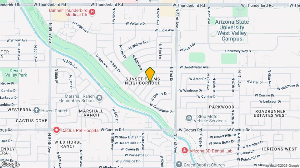 5223 W Aster Dr Map and Location Details