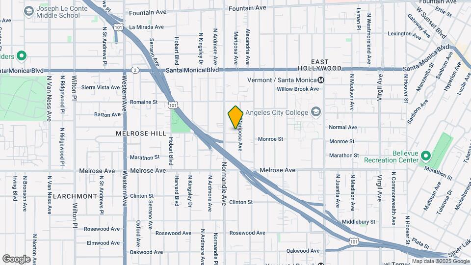 901 Mariposa Apartments Map and Location Details