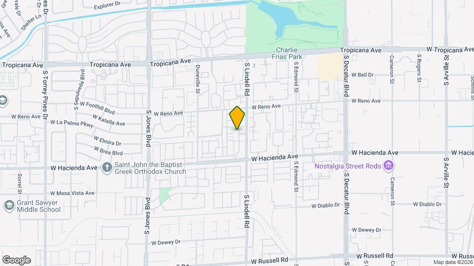 5171 S Lindell Rd Map and Location Details