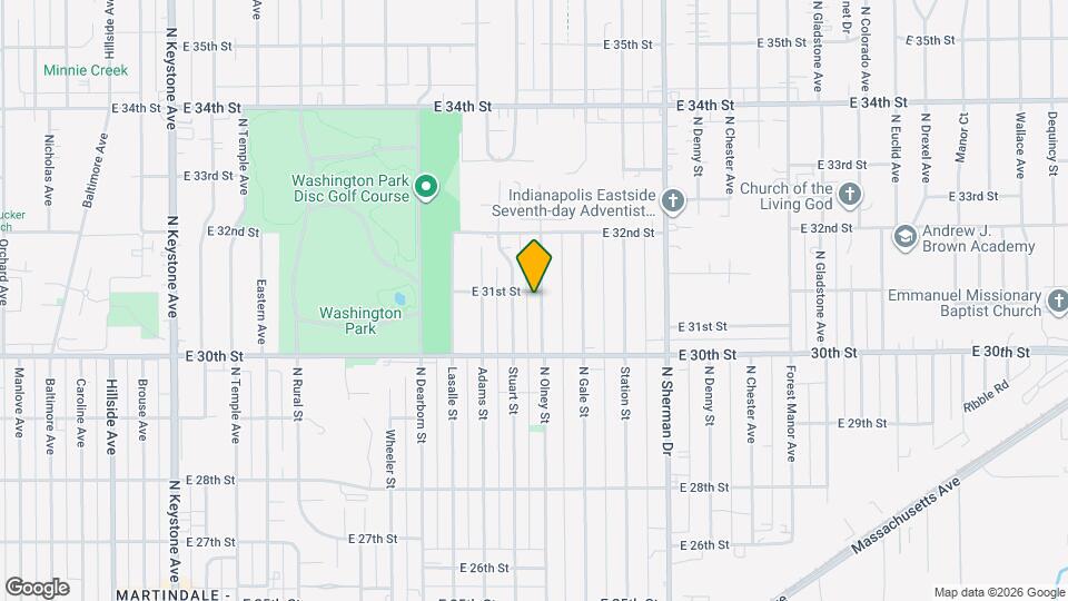 3056 N Olney St Map and Location Details