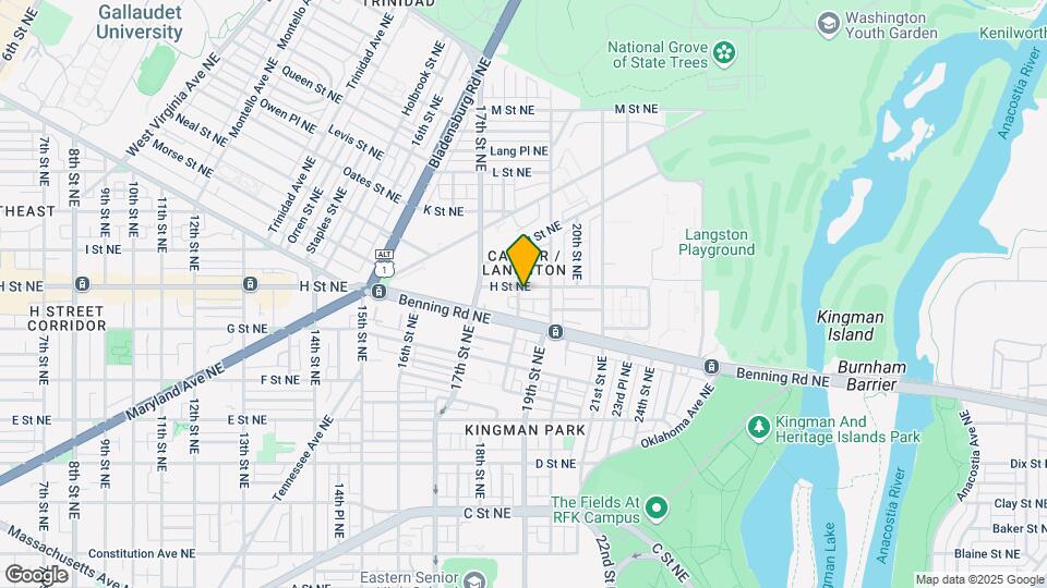 1803 H St NE Map and Location Details