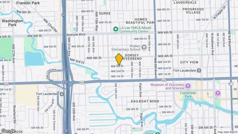 1406 NW 3rd St Map and Location Details