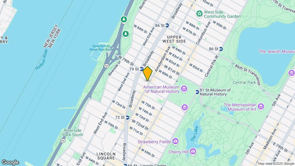 376 Amsterdam Ave Map and Location Details