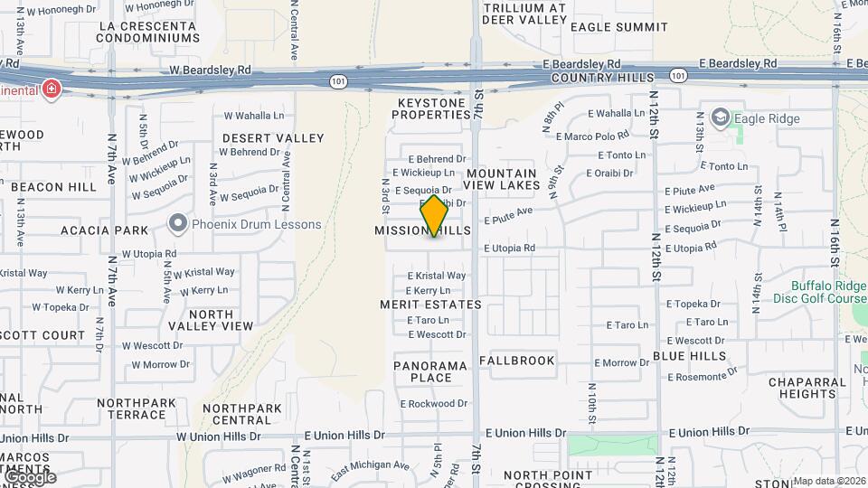 506 E Utopia Rd Map and Location Details