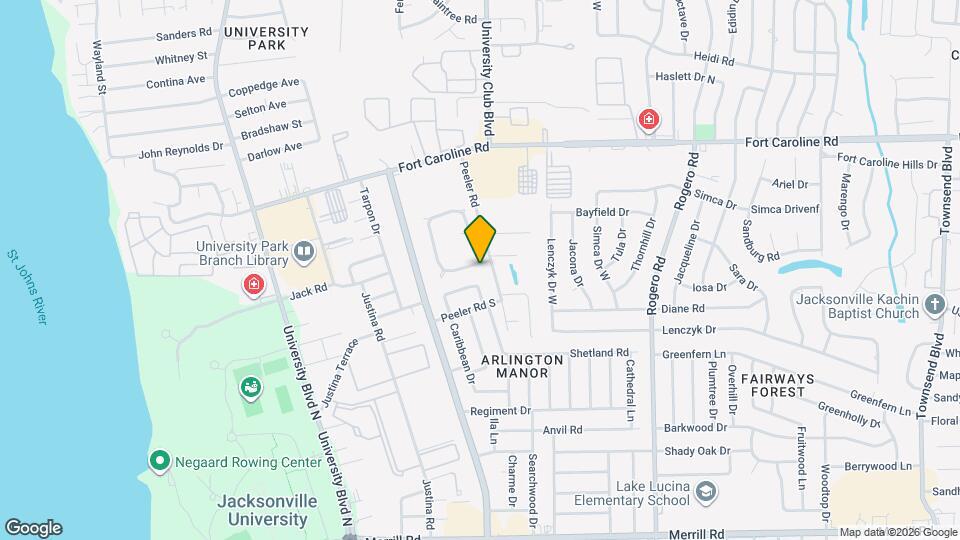 5956 Wentworth Cir S Map and Location Details