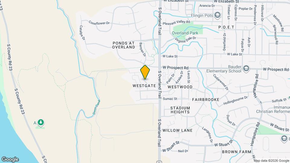 1709 Banyan Dr Map and Location Details