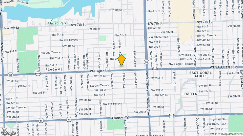 4391 W Flagler St Map and Location Details