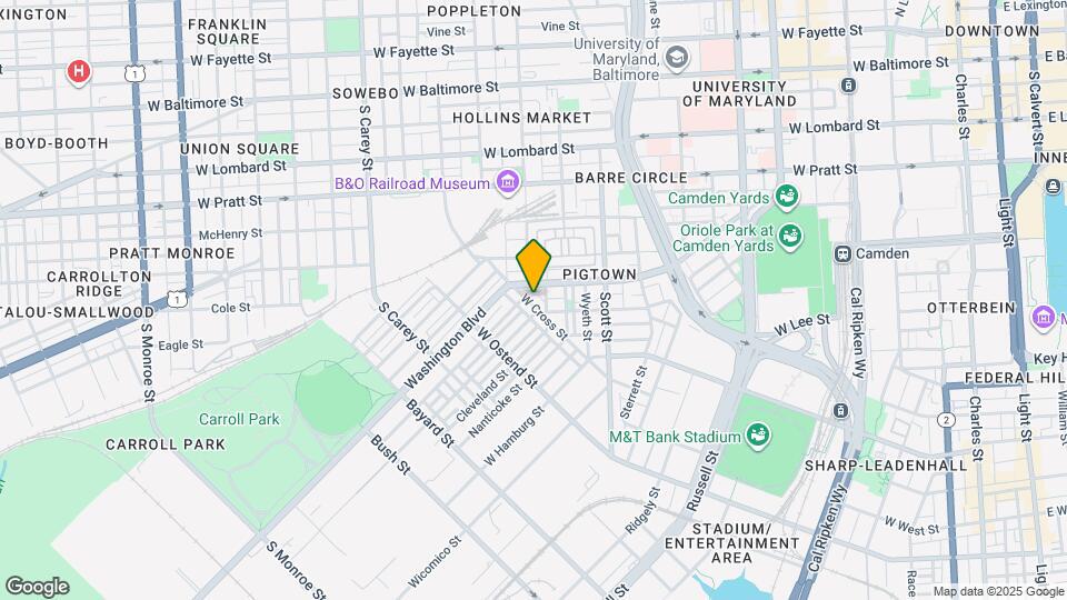 1226 W Cross St Mapa y Detalles de la Ubicación