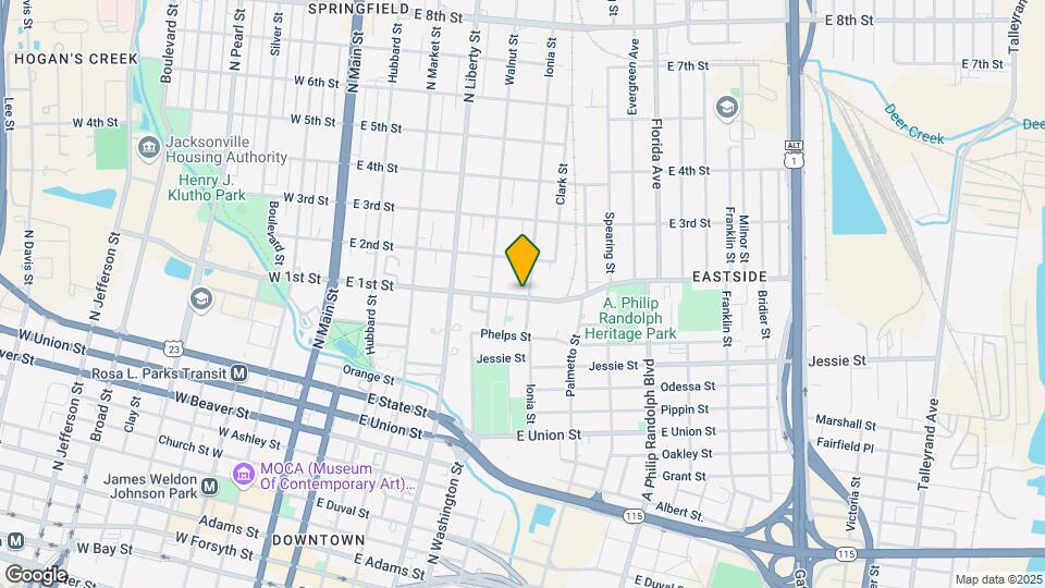 449 E 1st St Map and Location Details