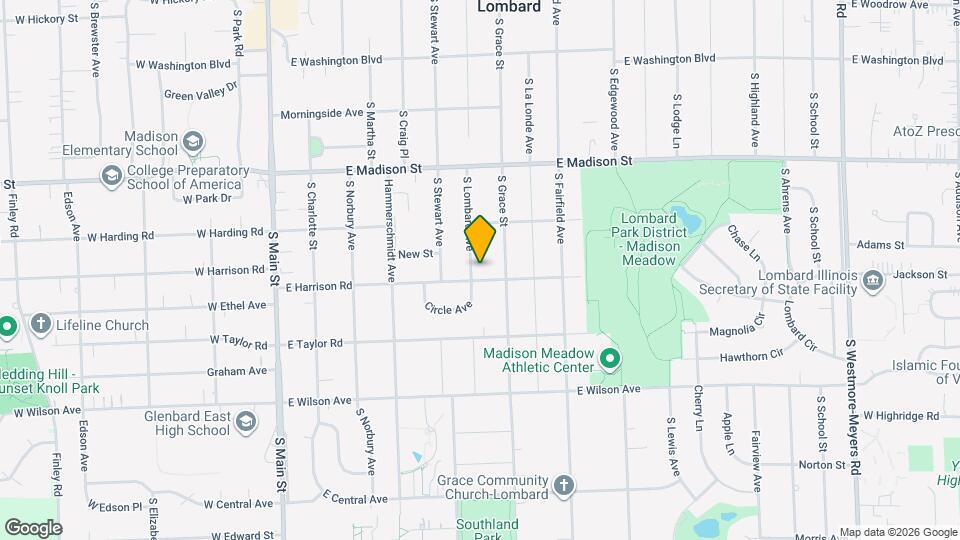 741 S Lombard Ave, Unit 2 Map and Location Details
