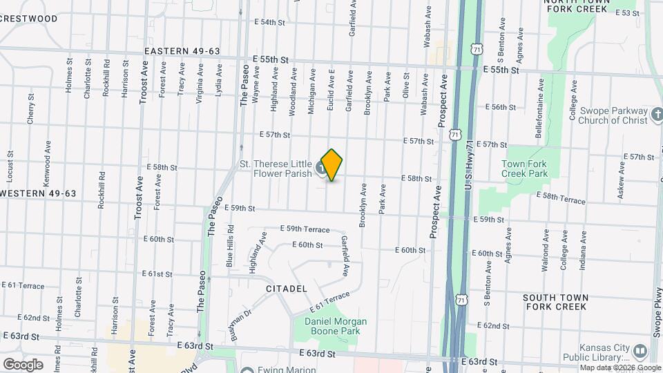 5815 Euclid Ave E Map and Location Details