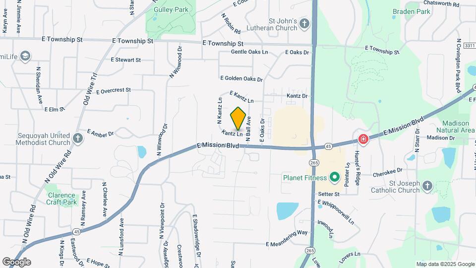 2325 E Kantz Cove Map and Location Details