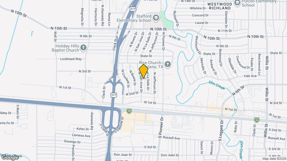 401 N San Jose Dr Map and Location Details