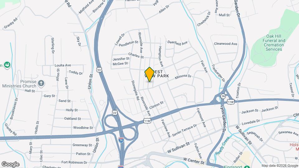 1017 Fairview Ave Map and Location Details